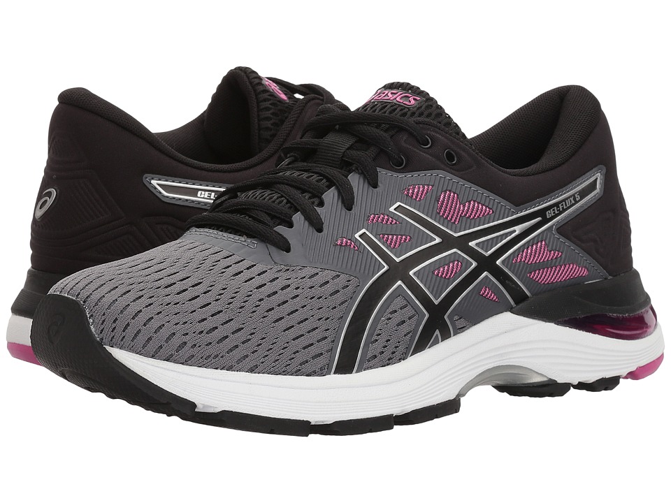 ASICS GEL-Flux 5 (Carbon/Black/Fuchsia) Women's Running Shoes
