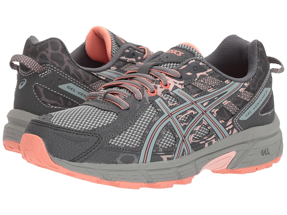 ASICS GEL-Venture 6 (Carbon/Mid Grey/Seashell Pink) Women's Running Shoes