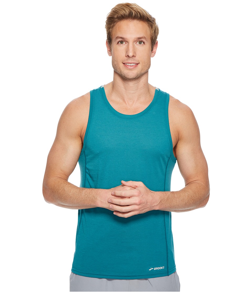 Brooks Distance Tank Top (Lake/Stone) Men