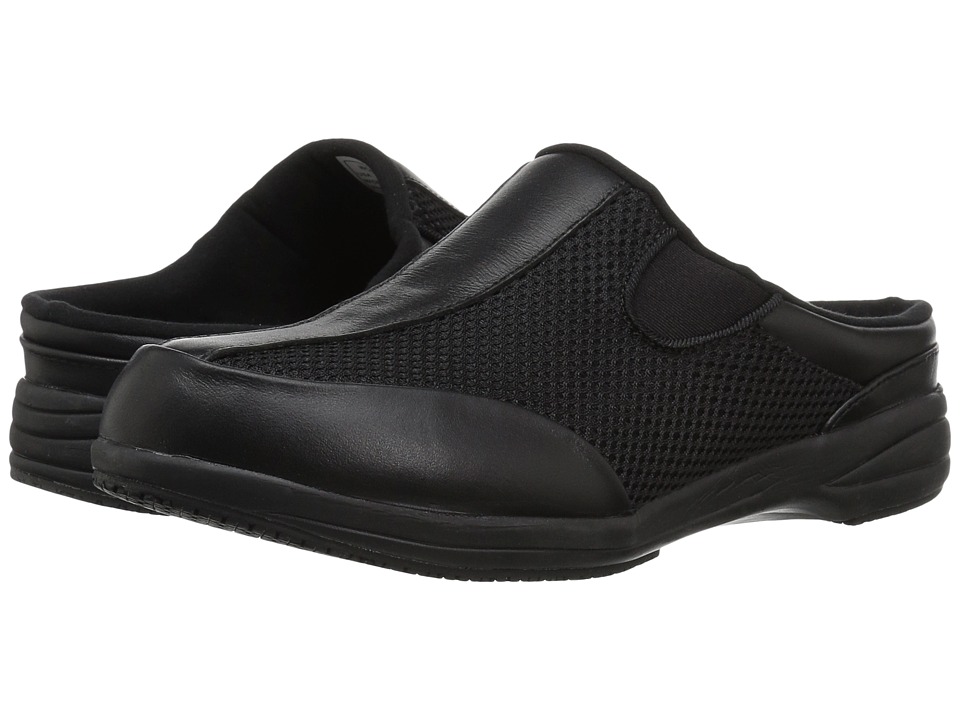 Propet Washable Walker Slide (Black Mesh) Slides
