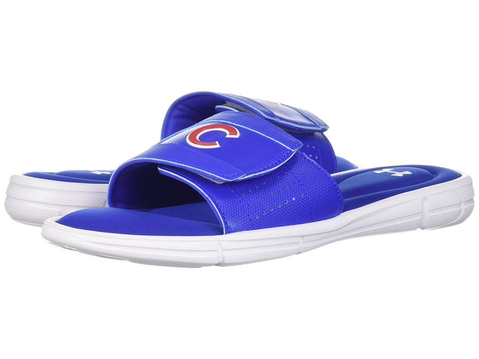 Under Armour - Ignite MLB V SL Chicago Cubs (White/Team Royal/Red) Mens Sandals