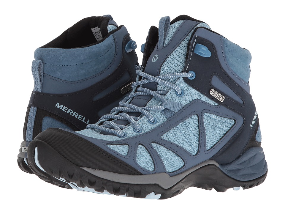 Merrell Siren Sport Q2 Mid Waterproof (Blue) Women's Shoes