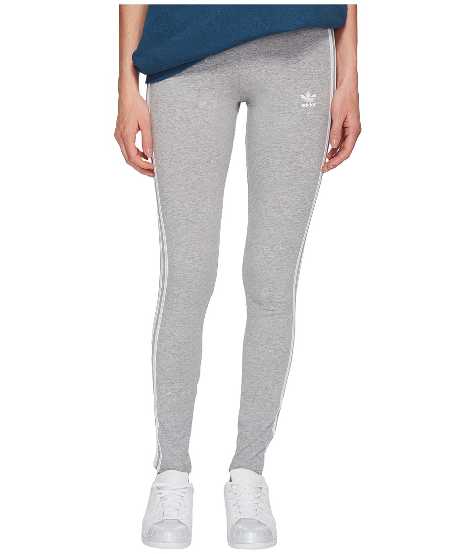 adidas Originals 3 Stripes Tights (Medium Grey Heather) Women