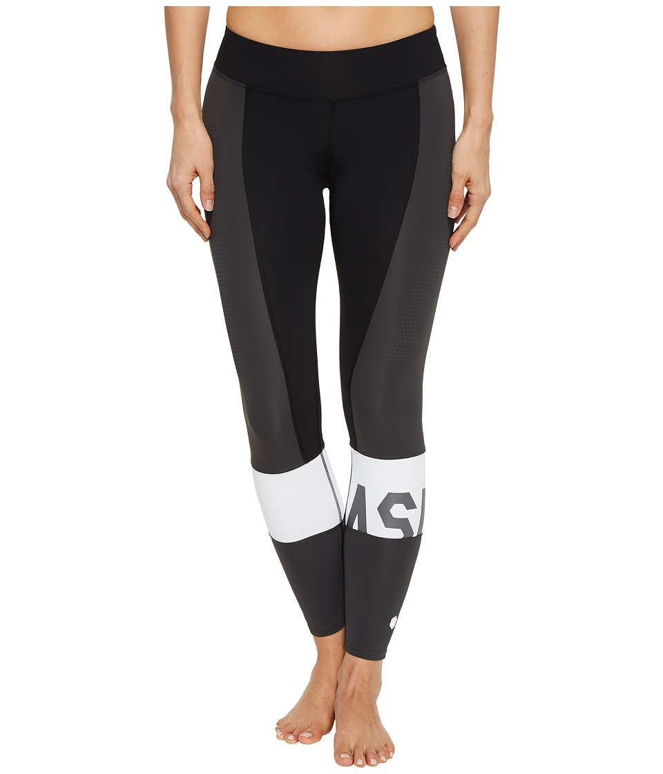 ASICS Solution Dye Color-Block 7/8 Tights (Performance Black) Women