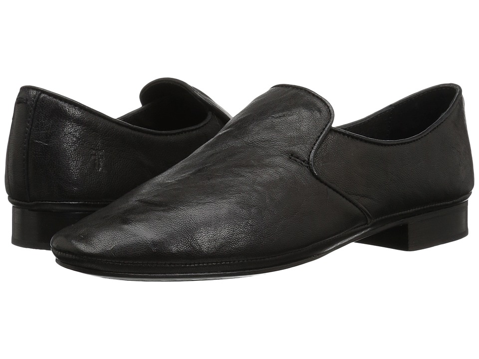 Frye Ashley Slip-On (Black Antique Soft Vintage) Slip-On Shoes
