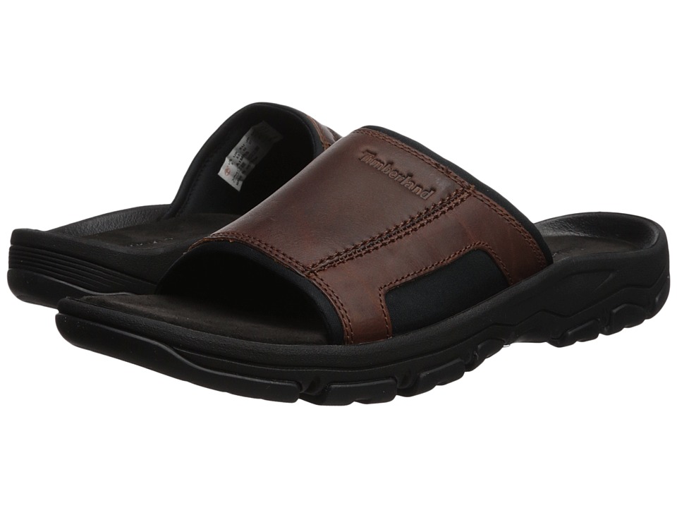 Timberland - Roslindale Slide (Medium Brown Full Grain) Mens Slide Shoes