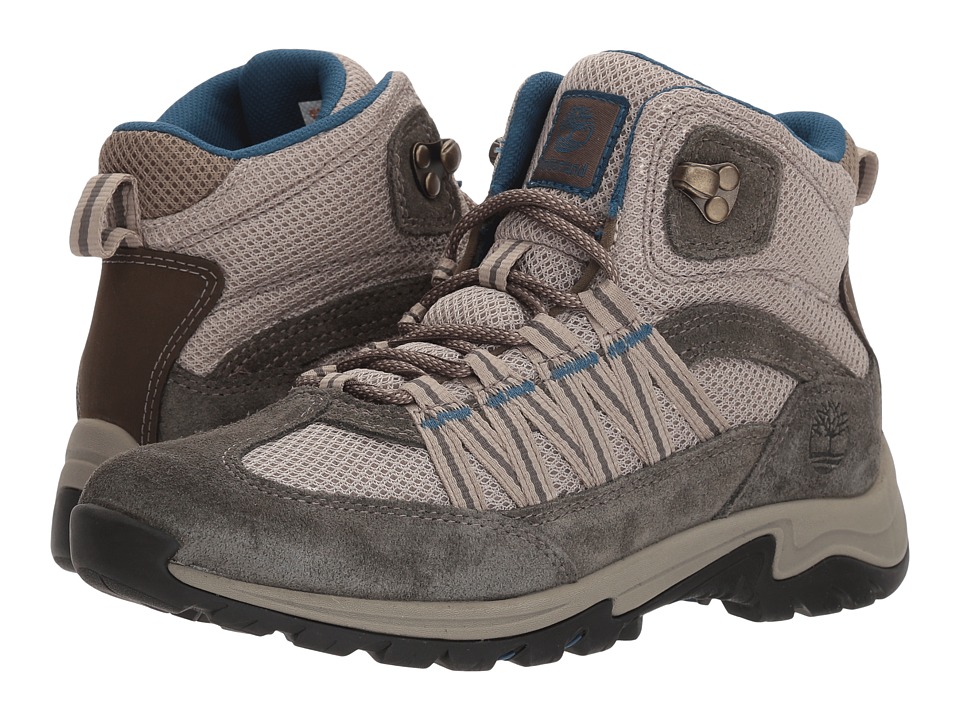 Timberland - Mt. Maddsen Lite Mid (Medium Grey Suede/Fabric) Womens Lace-up Boots