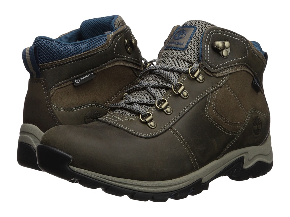 Timberland - Mt. Maddsen Mid Leather Waterproof (Medium Grey Full Grain) Womens Lace-up Boots