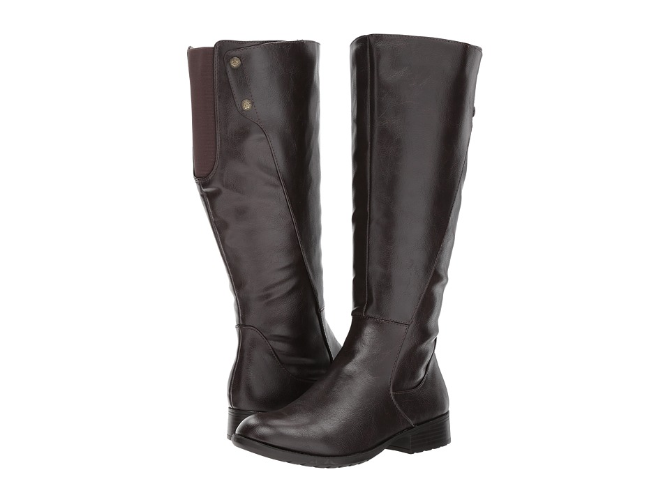 LifeStride Xripley - Wide Calf (Dark Brown) Women's Shoes
