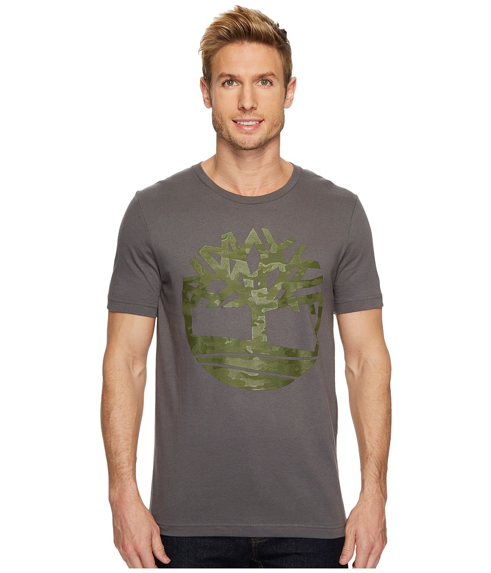 Timberland - Textured Camo Tee (Grey) Mens Clothing
