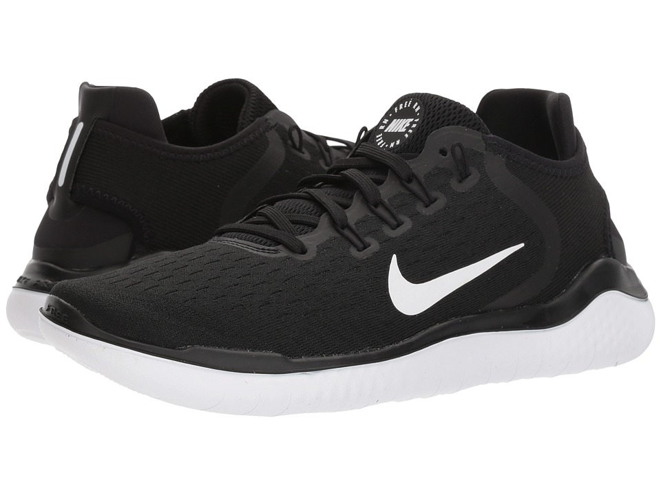 Nike Free RN 2018 (Black/White) Women's Running Shoes