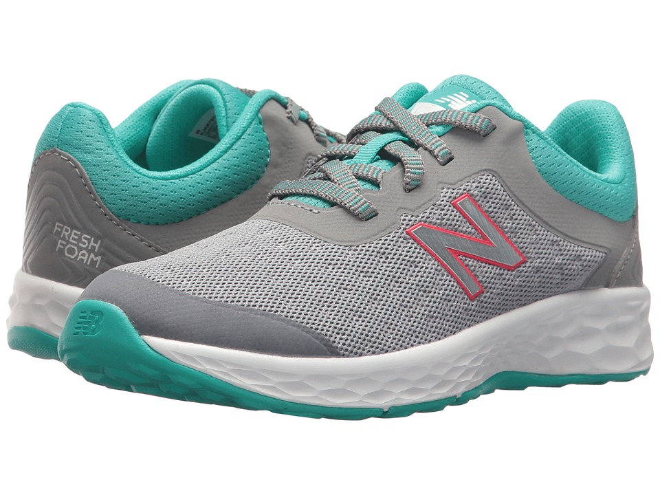 New Balance Kids KJKAYv1Y (Little Kid/Big Kid) (Steel/Tidepool) Girls Shoes