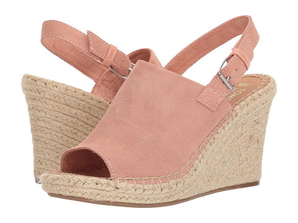 TOMS Monica (Bloom Suede) Wedges