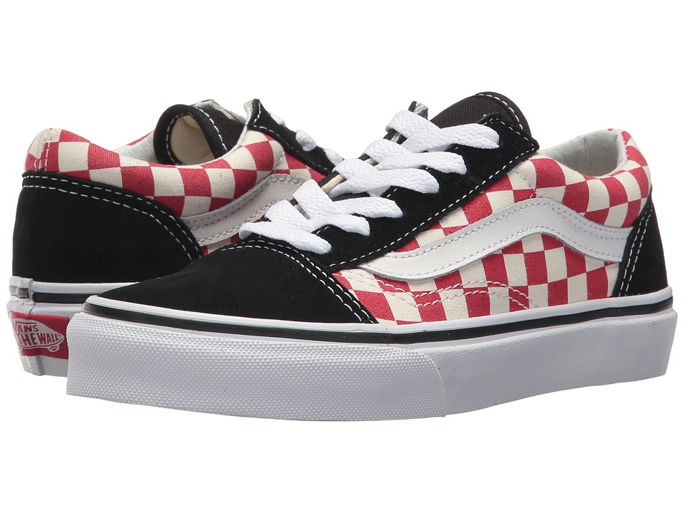 kids red checker vans