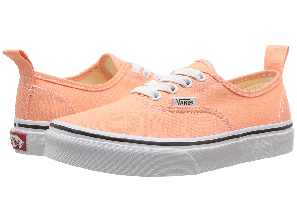 peach and white checkered vans
