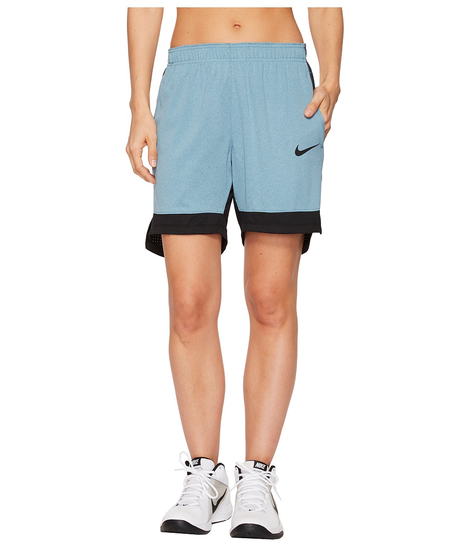 Nike Dry Elite Basketball Short (Noise Aqua/Black/Black) Women