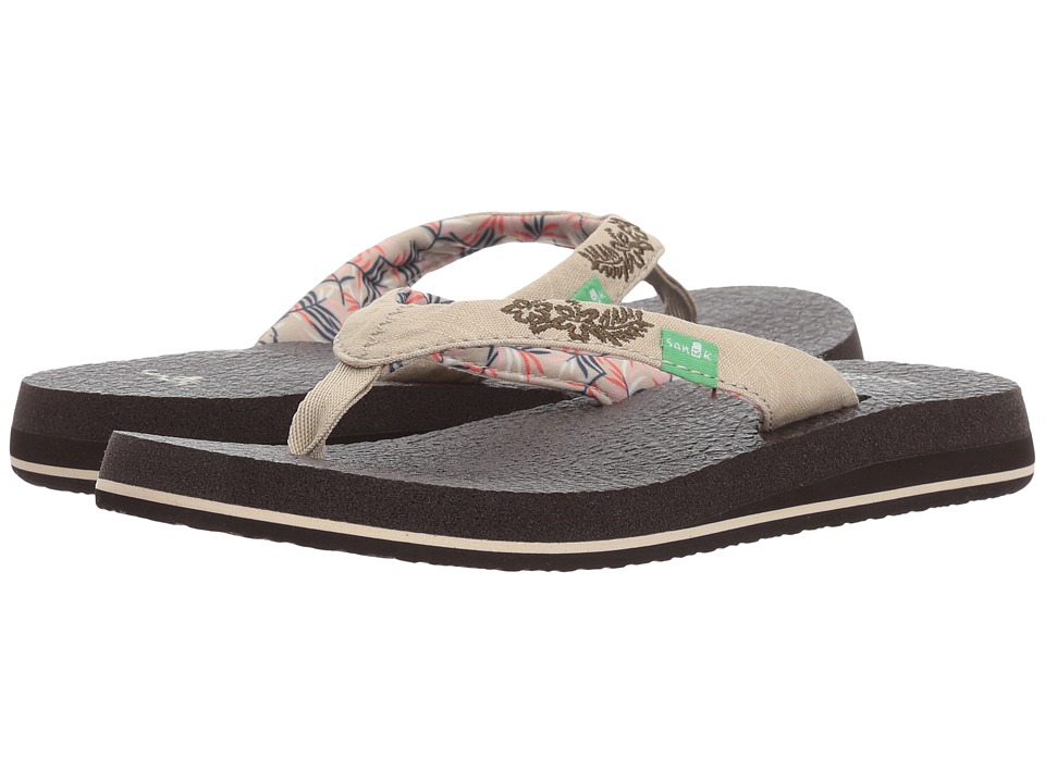 Sanuk Yoga Paradise 2 (Natural Paradise Palms) Sandals