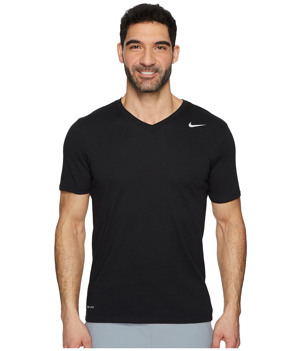 Nike Dry Training V-Neck T-Shirt (Black) Men