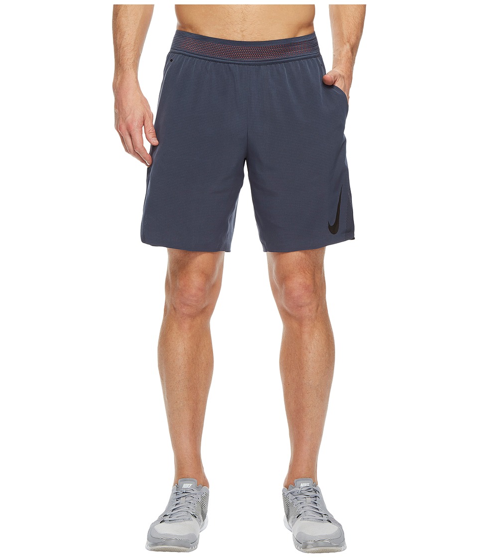 Nike Flex 8 Training Short (Thunder Blue/Hyper Crimson/Black) Men