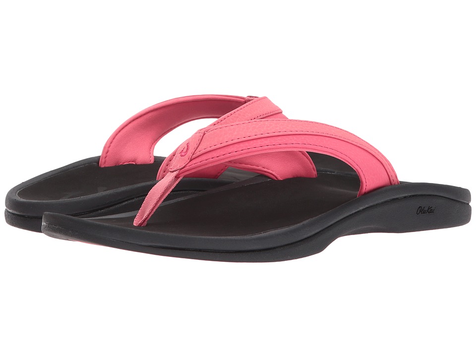 OluKai Ohana W (Guava Jelly/Black) Sandals
