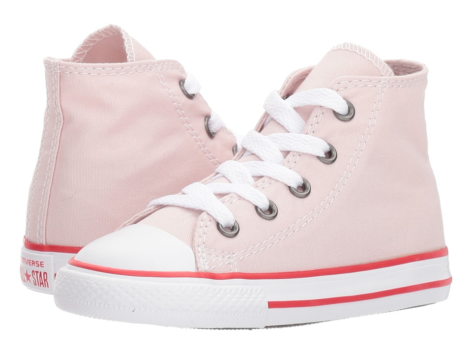 Converse Kids - Chuck Taylor(r) All Star(r) Core Hi (Infant/Toddler) (Barely Rose/Enamel Red/White) Girls Shoes