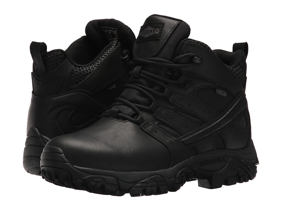 Merrell Work Moab 2 Mid Tactical Response Waterproof (Black) Women's Industrial Shoes