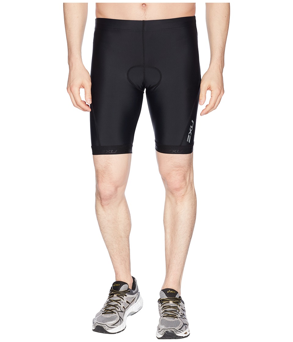 2XU - Active 8 Tri Shorts (Black/Black) Mens Workout