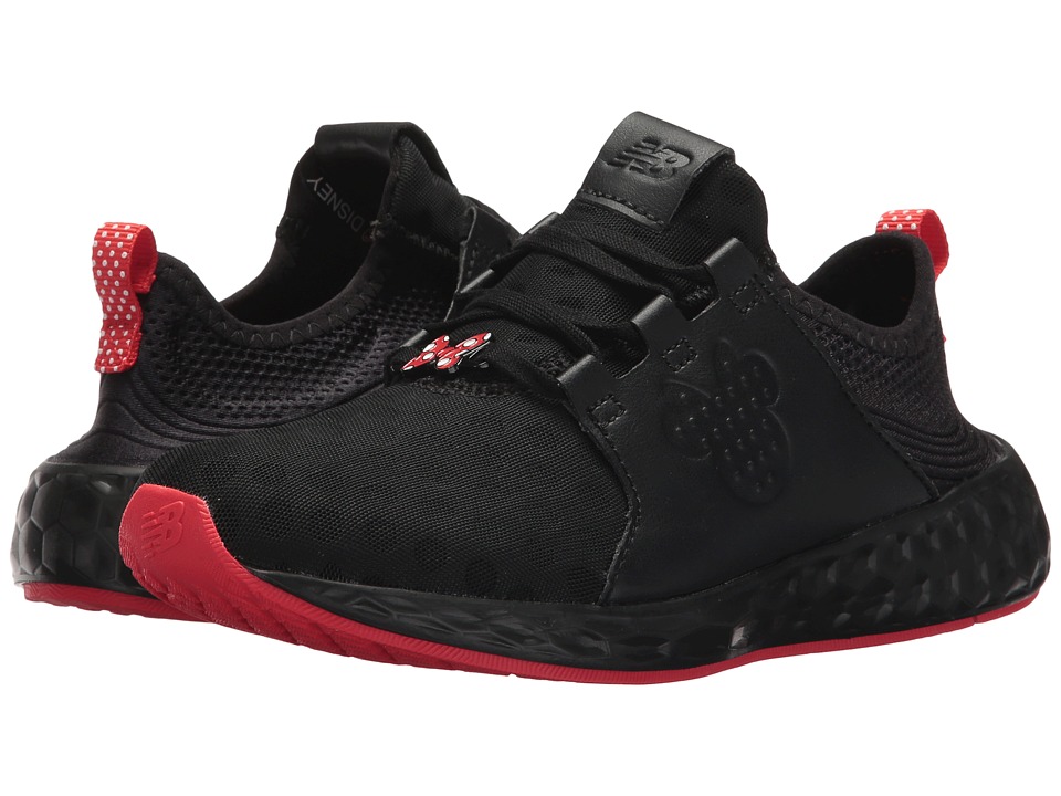 New Balance Kids KJCRZv1G Minnie Rocks the Dots (Big Kid) (Black/Red) Girls Shoes