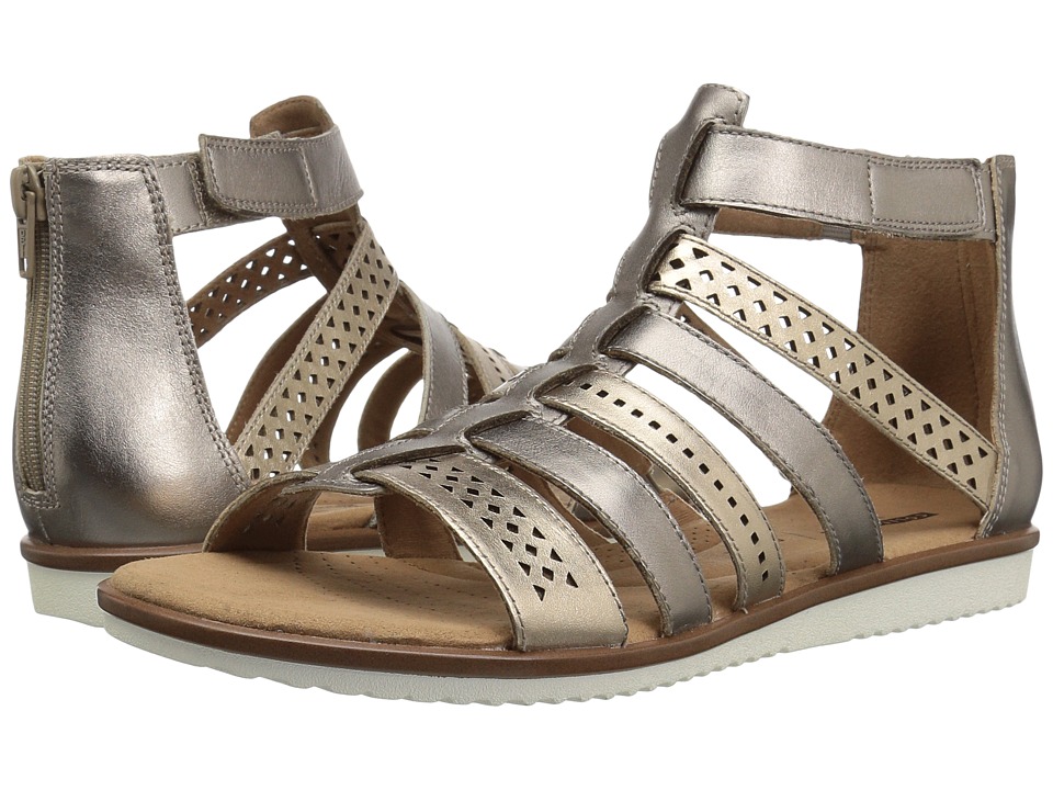 Clarks Kele Lotus (Metallic Multi Leather) Sandals