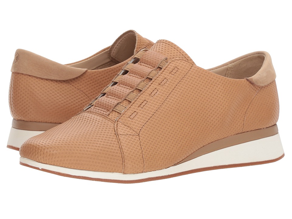 Hush Puppies Evaro Slip-On Oxford (Chino Tan Embossed Leather) Slip-On Shoes