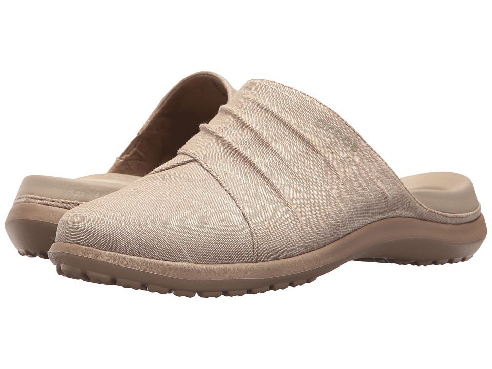 Crocs Capri Mule (Khaki/Tumbleweed) Women's Shoes