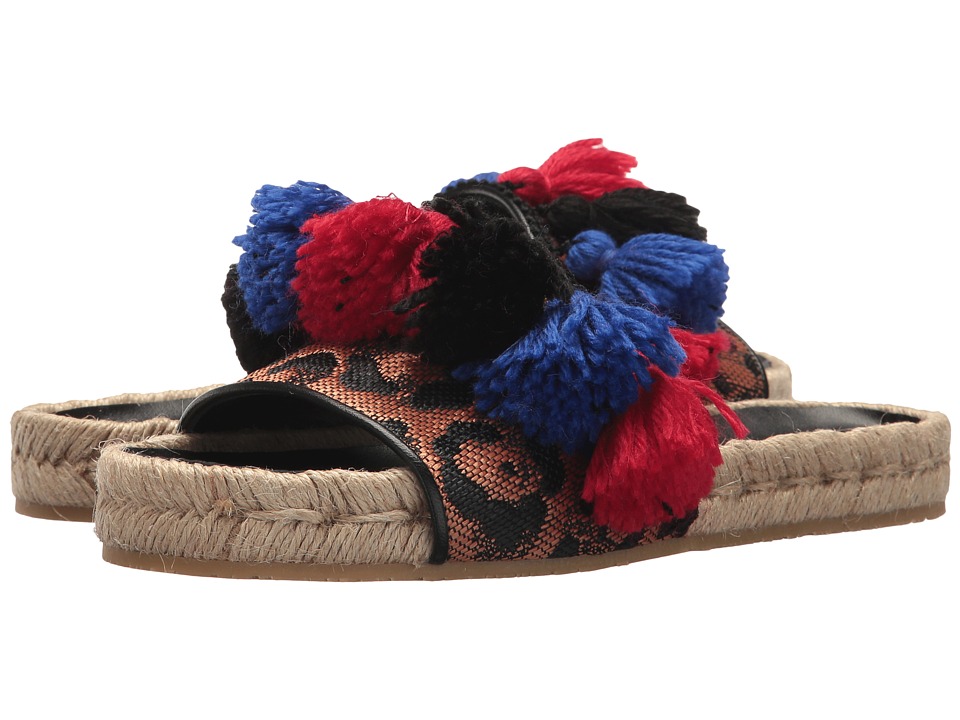 Etro Pom Pom Slide (Black) Women