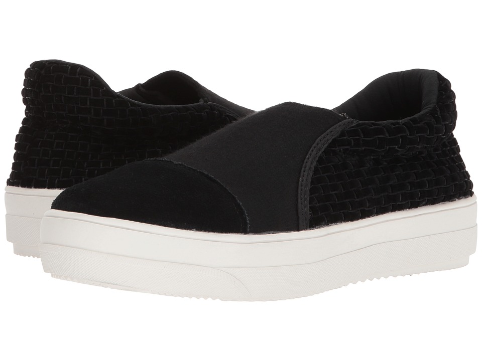 bernie mev. Mid Dynasty (Black Velvet) Slip-On Shoes
