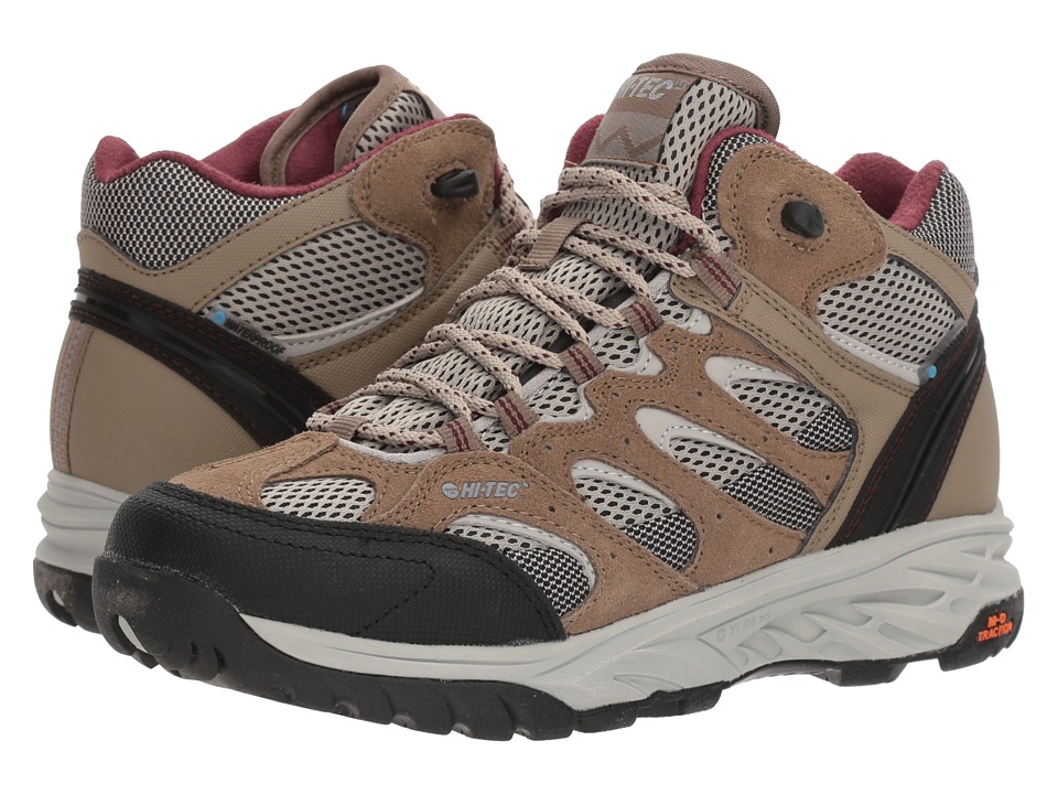 Hi-Tec V-Lite Wildfire Mid I Waterproof (Taupe/Warm Grey/Grape Wine) Women's Hiking Boots