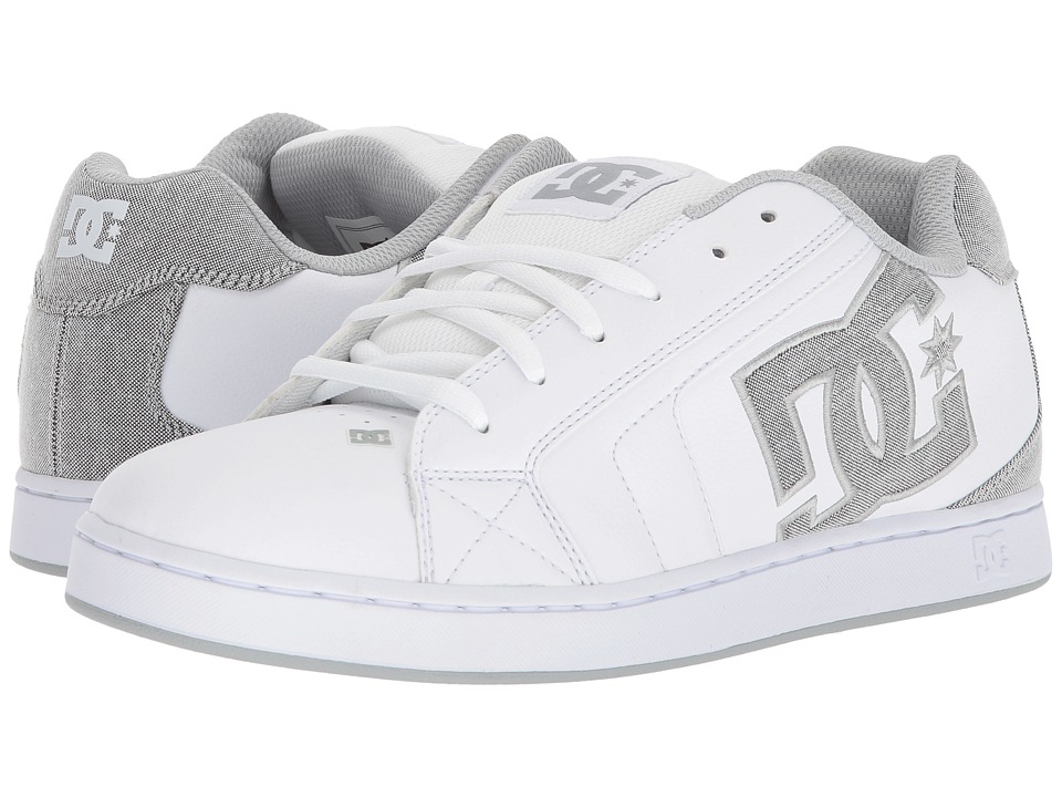 DC - Net SE (White/White/Light Grey) Mens Skate Shoes