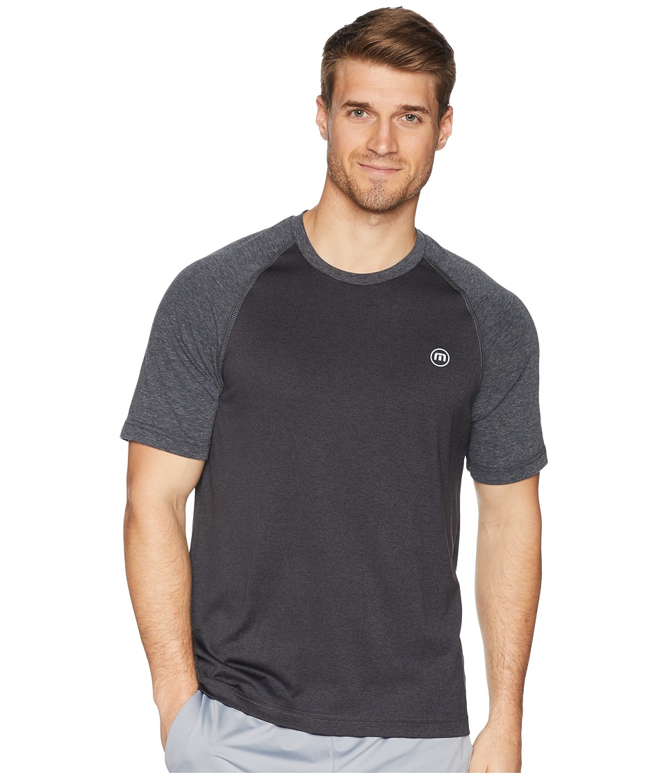 TravisMathew Bearing Fitness Crew (Heather Magnet) Men