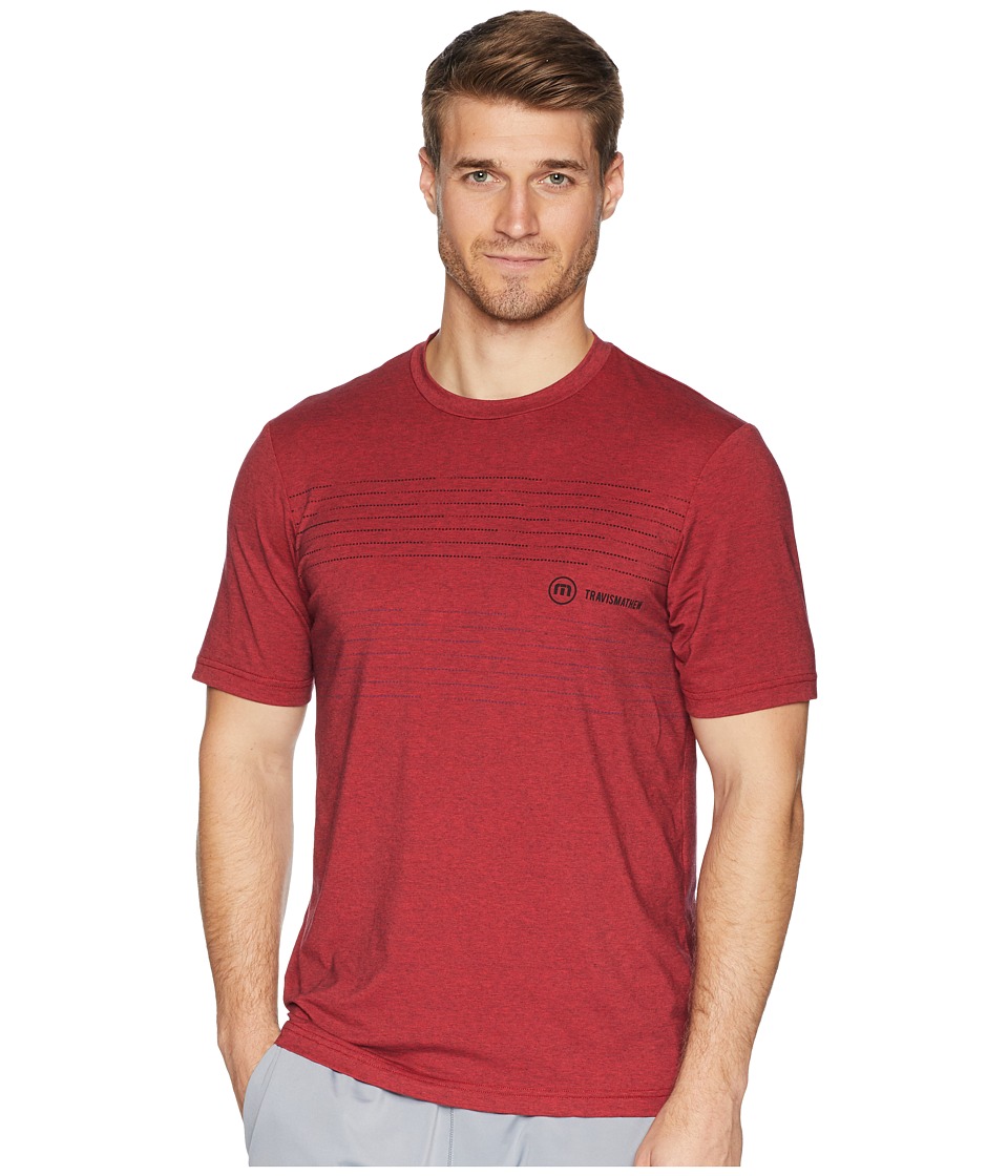 TravisMathew Slingshot Fitness Crew (American Beauty/Black) Men