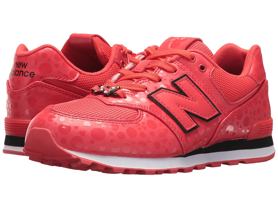 New Balance Kids GC574v1 Minnie Rocks the Dots (Big Kid) (Red/White) Kids Shoes