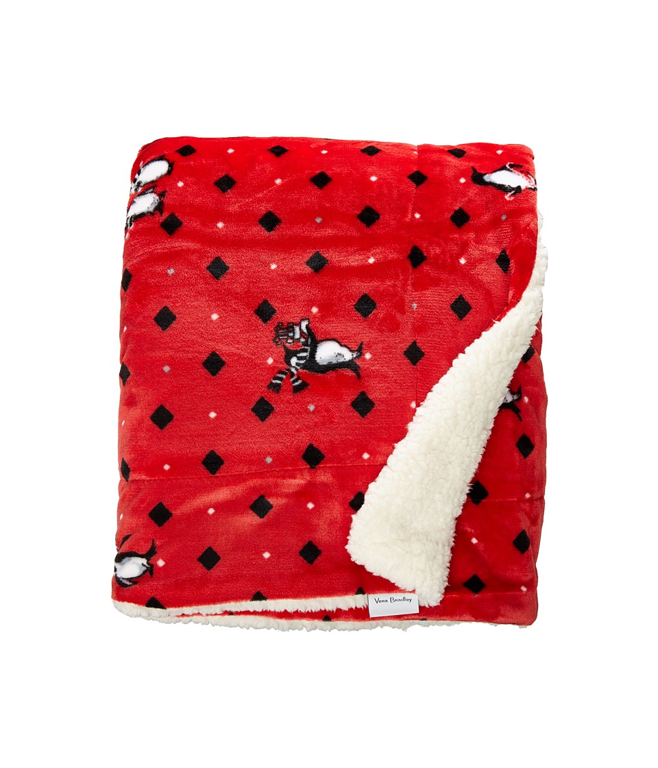 UPC 886003494707 product image for Vera Bradley - Cozy Life Throw Blanket (Playful Penguins Red) Blankets | upcitemdb.com