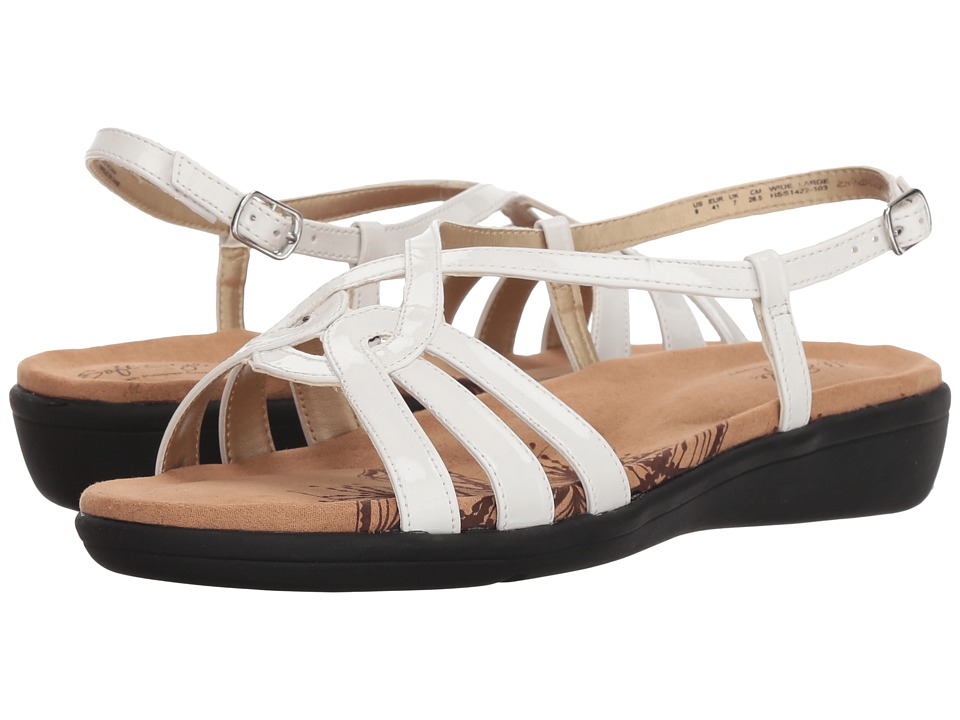 Soft Style Patrese (White Patent) Sandals