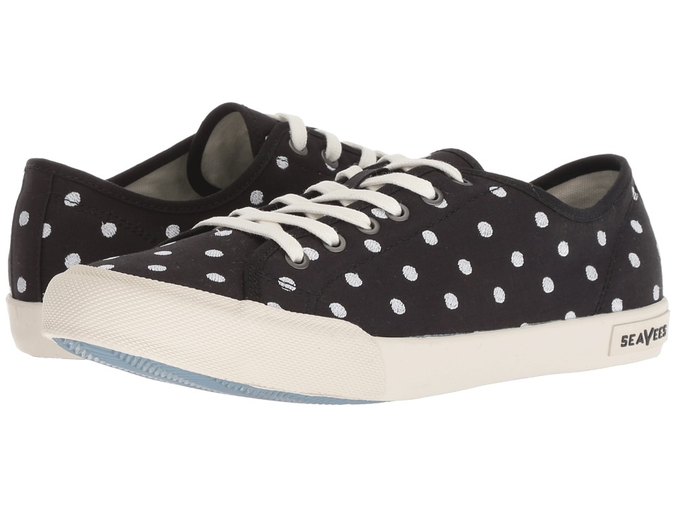 SeaVees Monterey Embroidery (Black Dot) Women's Shoes
