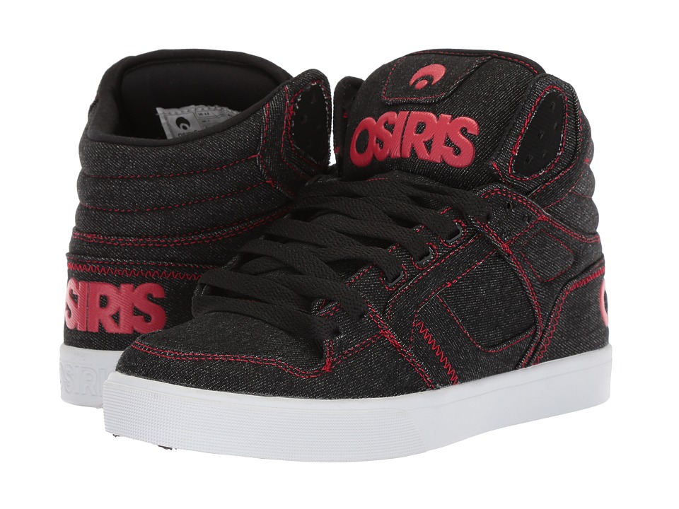 Osiris Clone (Black/White/Red) Women's Skate Shoes
