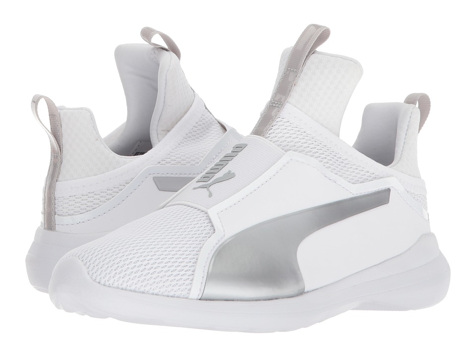 Puma Kids Fierce Core (Little Kid/Big Kid) (Puma White/Gray Violet) Girls Shoes