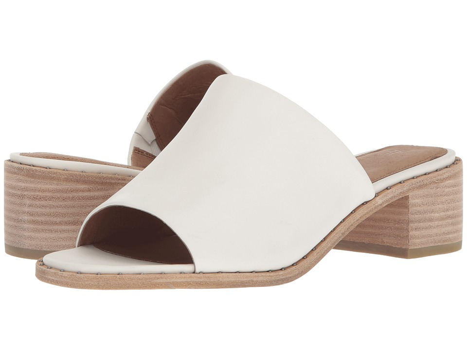 Frye Cindy Mule (White) 1-2 inch heel Shoes