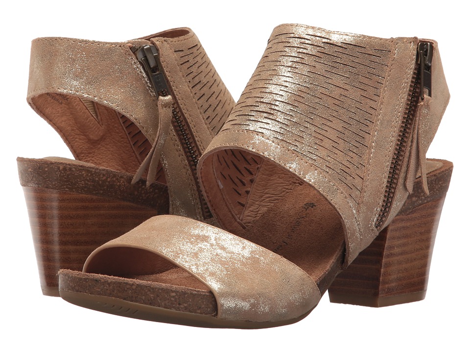 Sofft Milan (Platino Distressed Foil Suede) Women's Shoes