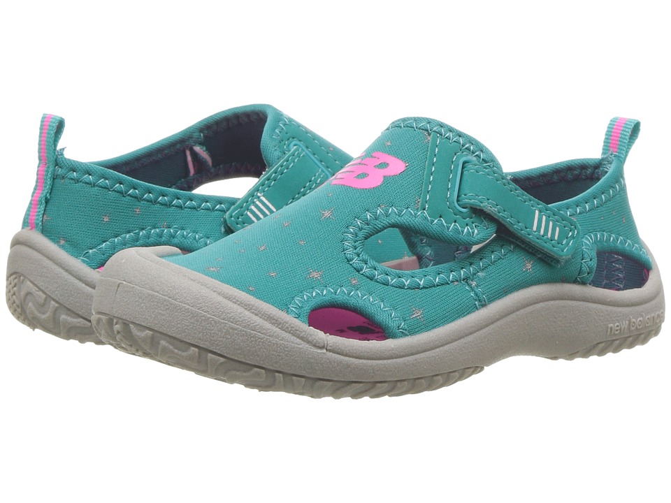 New Balance Kids Cruiser Sandal (Toddler/Little Kid) (Grey/Green) Girls Shoes
