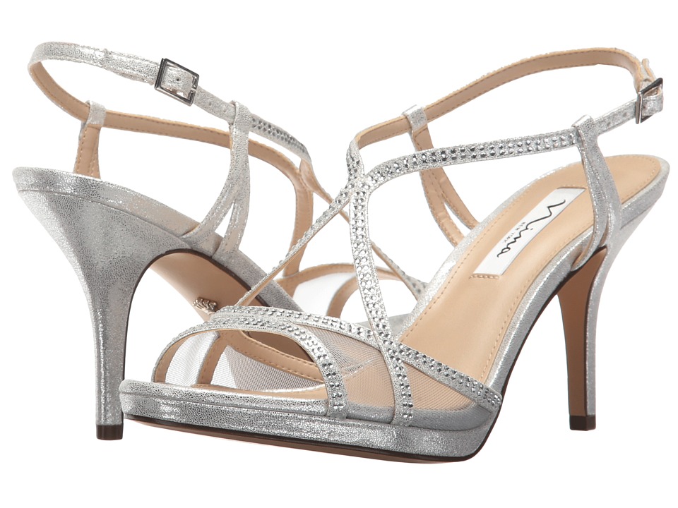 Nina Blossom (Silver Stardust/Silver Skylight/Mesh) High Heels
