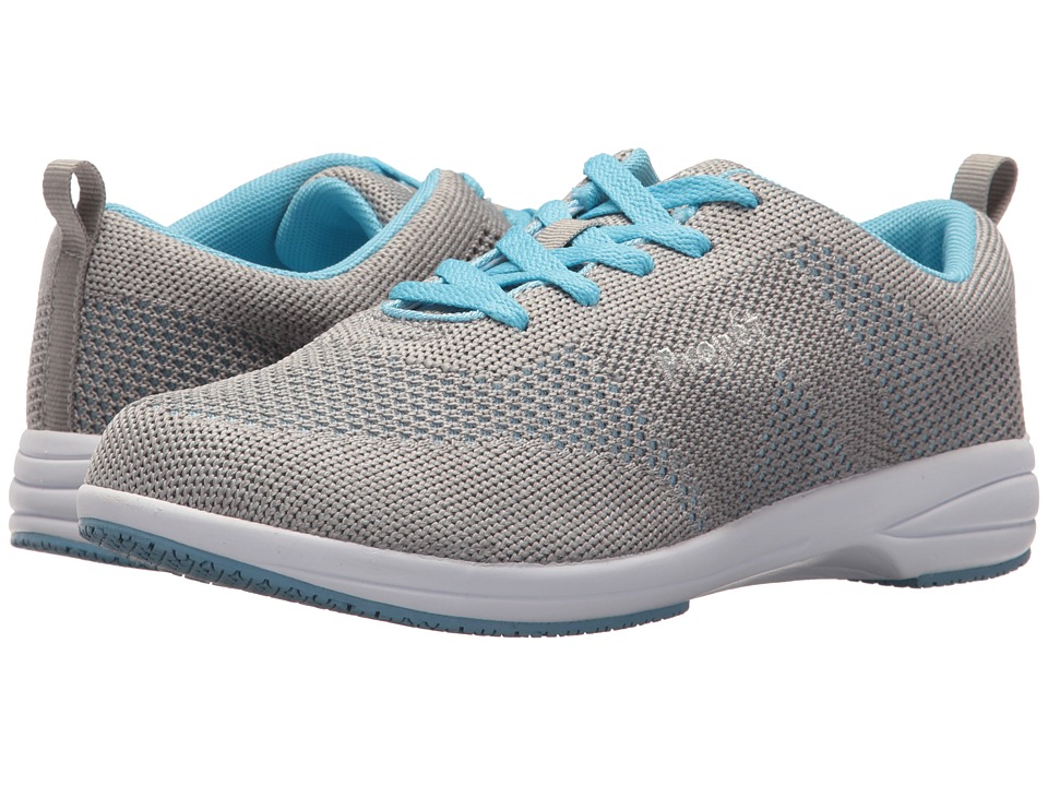 Propet Washable Walker Evolution (Light Grey/Light Blue) Women's Shoes