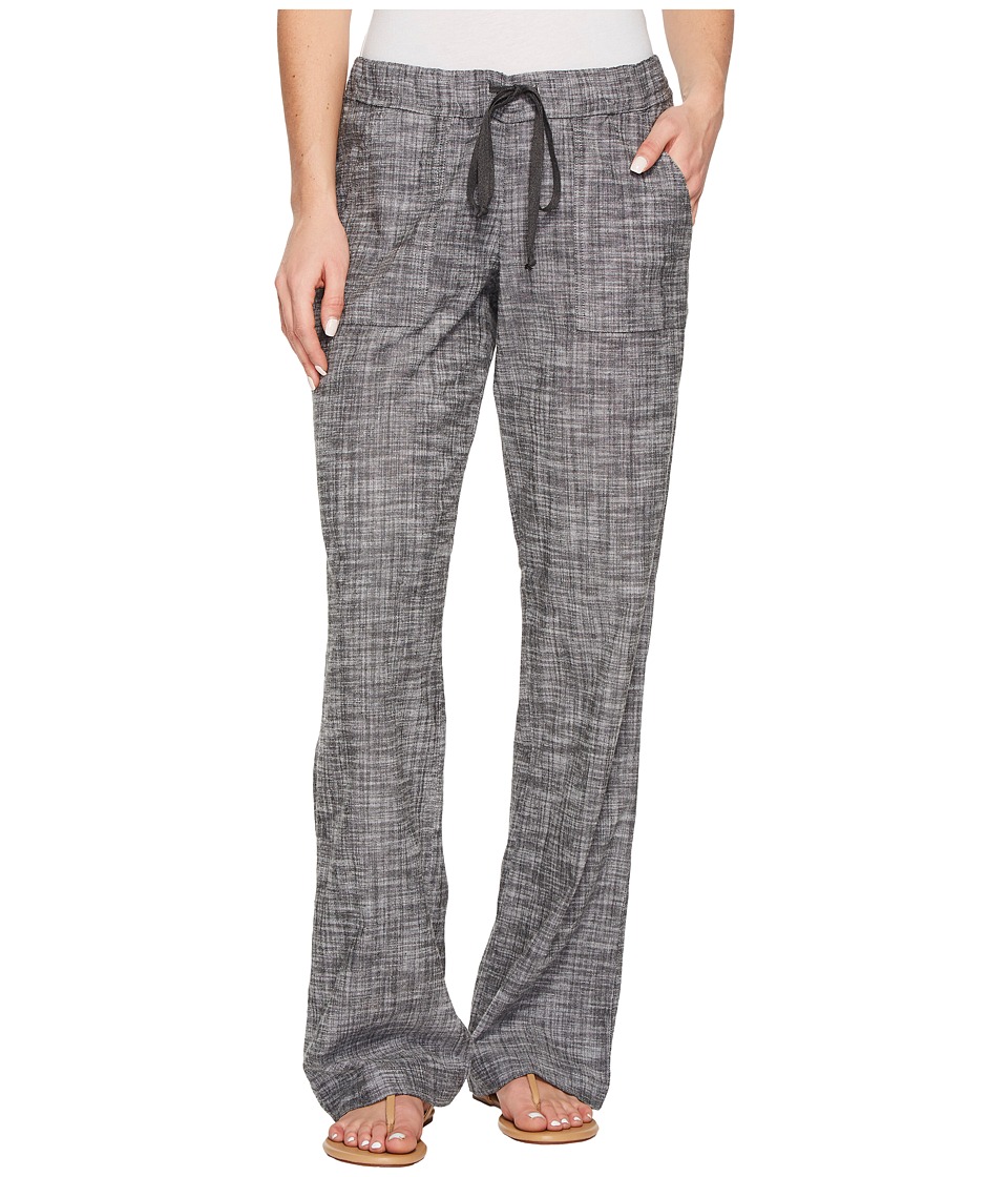 Allen Allen Slub Stretch Long Cargo Pants (Black) Women