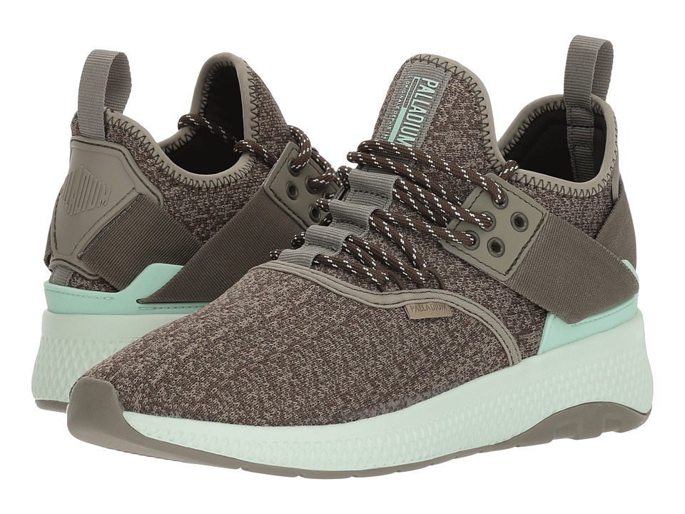 Palladium Ax Eon Lace Knitted (Vetiver/Olive Night/Misty Jade) Women's Shoes